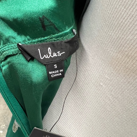 Lulus Feeling Elegant Green Floral Lace Up Slit Maxi Dress - Picture 6 of 8